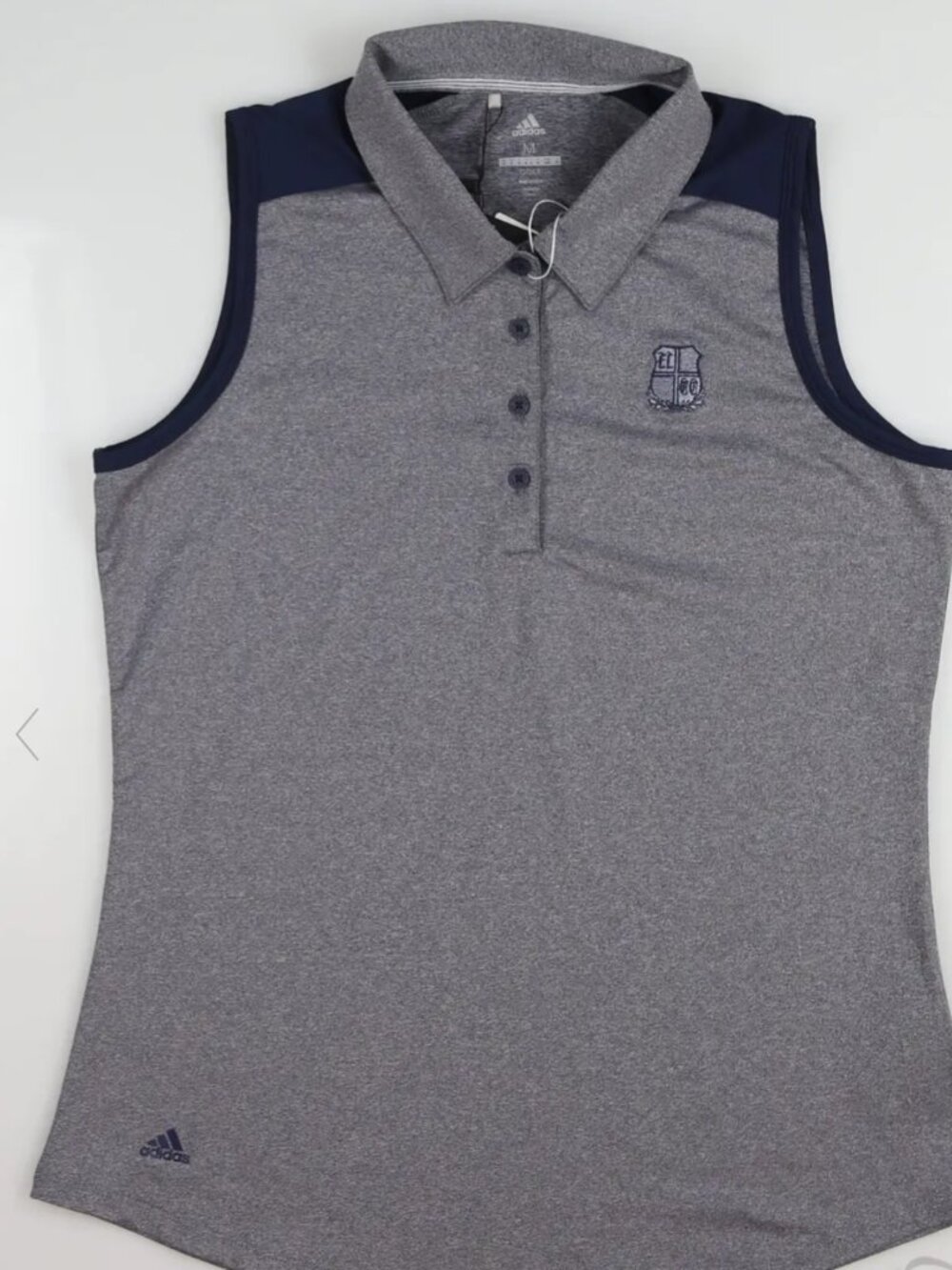 Womens NWT. Adidas sleeveless golf polo